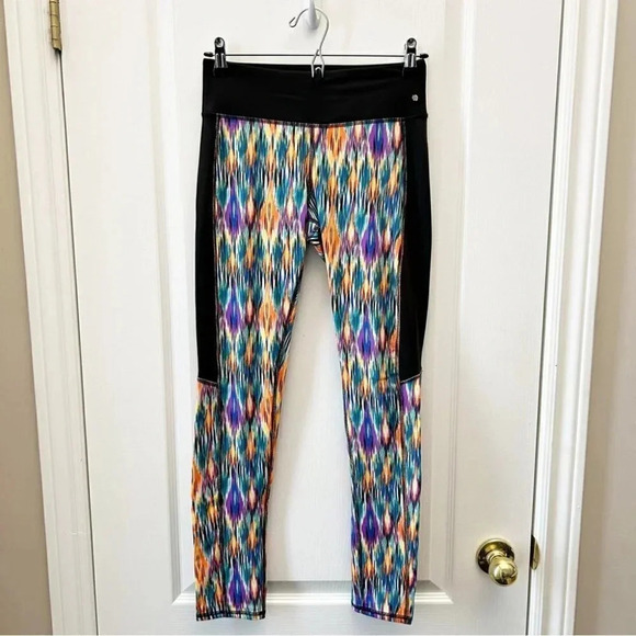 La Vie En Rose 3PC Active Leggings Shorts Tank Top Gym Workout Set Black XS/S - Picture 5 of 16